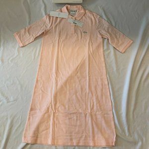 Lacoste Girls Swarovski Crystal Polo Dress NWT Size 14 Pink
